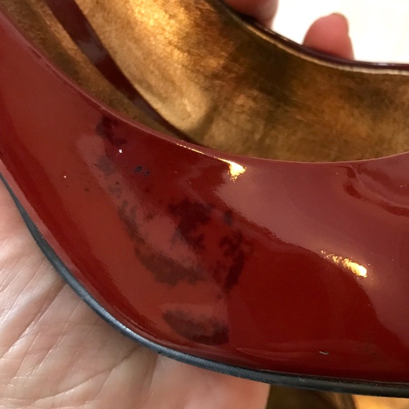 Nine West Red patent leather heels - Picture 5 of 6